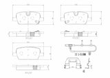 Brembo OE PRIME LowMet Brake Pads (Rear) - 21-24 Buick Enclave/20-21 Cadillac CT4/CT5 by Brembo P09034-BRE