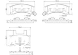 Brembo OE Prem NAO Ceramic Pads (Front) - 95-99 Chevy C1500 Suburban by Brembo P10022N-BRE