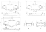 Brembo OE Prem NAO Ceramic Pads (Rear) - 98-02 Chevy Camaro/98-02 Pontiac Firebird by Brembo P10025N-BRE