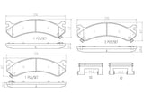 Brembo OE Prem NAO Ceramic Pads (Front) - 00-05 Cadillac DeVille by Brembo P10026N-BRE