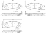 Brembo OE Prem NAO Ceramic Pads (Front) - 04-11 Chevy Aveo/07-11 Aveo5/09-10 Pontiac G3 by Brembo P10032N-BRE