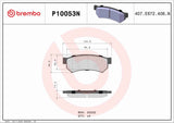 Brembo OE NAO Brake Pads (Rear) - 07-08 Suzuki Forenza/ Suzuki Reno by Brembo P10053N-BRE