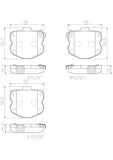 Brembo OE Prem NAO Ceramic Pads (Rear) - 09-13 Chevy Corvette by Brembo P10066N-BRE