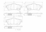Brembo OE PRIME LowMet Brake Pads (Rear) - 11-17 Chevy Caprice/2014 SS/08-09 Pontiac G8 by Brembo P10081-BRE
