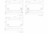 Brembo OE LowMetallic Brake Pads (Rear) - 14-19 Chevy Corvette by Brembo P10090-BRE