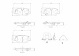 Brembo OE PRIME LowMet Brake Pads (Rear) - 20-22 Buick Encore GX/21-22 Chevy Trailblazer by Brembo P10094-BRE