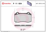 Brembo OE Prem LowMet Pads (Rear) - 08-20 Dodge Challenger/06-10 Charger/15-17 Chevy SS by Brembo P11024-BRE