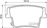 Brembo OE Prem NAO Ceramic Pads (Rear) - 05-20 Chrysler 300/09-18 Dodge Challenger by Brembo P11040N-BRE