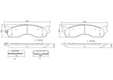 Brembo OE Prem NAO Ceramic Pads (Front) - 2004 Dodge Ram 1500 by Brembo P18011N-BRE