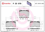 Brembo OE Prem LowMet Pads (Front) - 04-07 Volvo S60/04-07 V70 by Brembo P23078-BRE