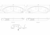 Brembo OE NAO Ceramic Pads - 13-14 Chrysler 200 by Brembo P23149N-BRE