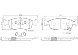 Brembo OE Prem NAO Ceramic Pads (Front) - 12-17 Fiat 500 by Brembo P23168N-BRE