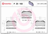 Brembo OE Prem LowMet Pads (Front) - 16-19 Mazda MX-5 Miata by Brembo P23182-BRE