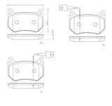 Brembo OE LowMet Brake Pads (Rear) - Alfa by Brembo P23184-BRE