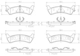 Brembo OE Prem NAO Ceramic Pads (Rear) - 95-01 Ford Explorer/01 Explorer Sport/98-02 Ranger by Brembo P24042N-BRE