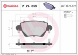 Brembo OE Prem LowMet Pads (Rear) - 02-05 Jaguar X-Type by Brembo P24059-BRE