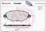 Brembo OE Prem NAO Ceramic Pads (Front) - 02-08 Jaguar X-Type by Brembo P24060N-BRE