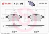 Brembo OE Prem LowMet Pads - 08-15 Land Rover LR2 Prem LowMet Pad by Brembo P24076-BRE