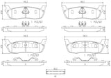 Brembo OE Prem NAO Ceramic Pads (Rear) - 1997 Ford Expedition by Brembo P24083N-BRE