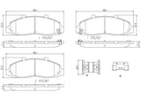 Brembo OE Prem NAO Ceramic Pads (Front) - 97-03 Ford F-150/2002 Lincoln Blackwood by Brembo P24102N-BRE