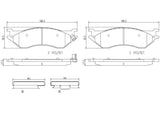 Brembo OE Prem NAO Ceramic Pads (Front) - 97-02 Ford Expedition/98-02 Lincoln Navigator by Brembo P24103N-BRE