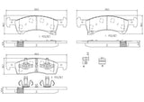 Brembo OE Prem NAO Ceramic Pads (Front) - 03-06 Ford Expedition/Lincoln Navigator by Brembo P24111N-BRE