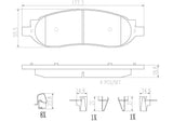 Brembo OE Prem NAO Ceramic Pads (Rear) - 05-07 Ford F-250 Super Duty/F-350 Super Duty by Brembo P24118N-BRE