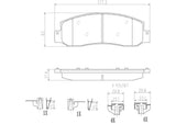 Brembo OE Prem NAO Ceramic Pads (Front) - 05-07 Ford F-250 Super Duty/F-350 Super Duty by Brembo P24119N-BRE