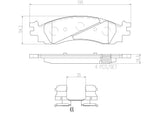 Brembo OE Prem NAO Ceramic Pads (Front) - 06-10 Ford Explorer/Mercury Mountaineer by Brembo P24136N-BRE