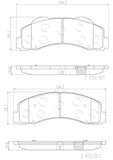 Brembo OE Prem NAO Ceramic Pads (Front) - 10-22 Ford Expedition/11-19 Lincoln Navigator by Brembo P24166N-BRE