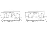 Brembo OE Prem NAO Ceramic Pads (Front) - 13-19 Ford Explorer/13-16 Lincoln MKS by Brembo P24178N-BRE