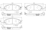 Brembo OE Prem NAO Ceramic Pads (Front) - 05-14 Ford Mustang by Brembo P24181N-BRE
