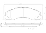 Brembo OE Prem NAO Ceramic Pads (Front) - 08-14 Ford E-150/E-250/08-19 E-350 Super Duty by Brembo P24182N-BRE