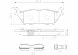 Brembo OE Prem NAO Ceramic Pads (Rear) - 15-17 Ford F-150 by Brembo P24200N-BRE