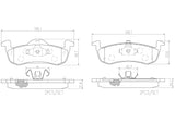 Brembo OE Prem NAO Ceramic Pads (Rear) - 07-17 Ford Expedition/13-19 Lincoln MKT by Brembo P24212N-BRE