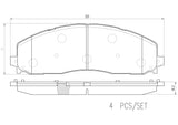 Brembo OE PRIME LowMet Brake Pads (Front) - 13-22 Ford F-250 Super Duty/F-350 Super Duty by Brembo P24215-BRE