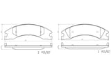 Brembo OE LowMet Brake Pads (Rear) - 08-14 Ford E-150/08-19 E-350 Super Duty/21-23 E-350 Super Duty by Brembo P24230-BRE