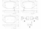 Brembo OE LowMet Brake Pads (Rear) - 20-23 Ford Explorer/Police Interceptor/20-22 Lincoln Aviator by Brembo P24242-BRE