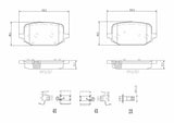 Brembo OE PRIME LowMet Brake Pads (Rear) - 20-22 Ford Explorer/20-22 Police Interceptor Utility by Brembo P24249-BRE