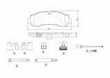 Brembo OE LowMet Brake Pads (Rear) - 20-22 Ford Transit-150/Transit-250/Transit-350/Transit-350 HD by Brembo P24250-BRE