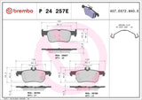 Brembo OE Brake EV Pads (Rear) - 21-23 Ford Mustang Mach-E EV Pad by Brembo P24257E-BRE