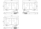Brembo OE Prem NAO Ceramic Pads (Front) - 04-08 Acura TL by Brembo P28059N-BRE