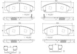 Brembo OE Prem NAO Ceramic Pads (Front) - 07-13 Acura MDX/2014 RLX/10-13 ZDX by Brembo P28060N-BRE