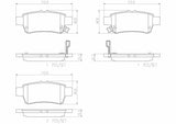 Brembo OE Prem NAO Ceramic Pads (Rear) - 05-10 Honda Odyssey by Brembo P28062N-BRE