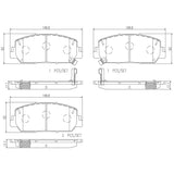 Brembo OE Prem NAO Ceramic Pads (Front) - 13-18 Acura RDX/14-20 RLX/17-20 Honda Civic by Brembo P28084N-BRE