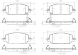 Brembo OE Prem NAO Ceramic Pads (Front) - 17-19 Honda CR-V by Brembo P28098N-BRE