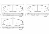 Brembo OE Prem NAO Ceramic Pads (Front) - 18-20 Honda Odyssey by Brembo P28102N-BRE