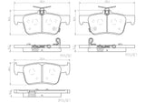 Brembo OE Prem NAO Ceramic Pads (Rear) - 18-20 Honda Accord by Brembo P28103N-BRE
