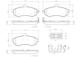 Brembo OE Prem NAO Ceramic Pads (Front) - 02-06 Hyundai Elantra by Brembo P30020N-BRE