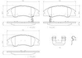 Brembo OE Prem NAO Ceramic Pads (Front) - 04-09 Kia Spectra/05-09 Spectra5 by Brembo P30042N-BRE